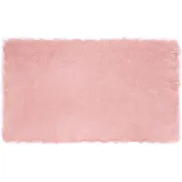vidaXL Tapijt van imitatie schapenvacht TAFALLA Roze 100 x 200 cm