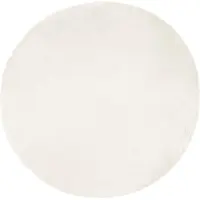 vidaXL Tapijt van imitatie schapenvacht TAFALLA Wit Ø 200 cm Polyester