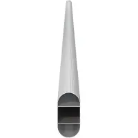 vidaXL Kaststang 12 st Zilver 864 x 15 x 29 mm Aluminiumlegering