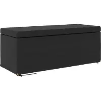 vidaXL Kruk Zwart 101 x 41 x 40 cm Kunstleer en Geengineerd Hout