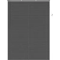 vidaXL Venetiaanse jaloezie Zilvergrijs 213 x 150 cm 25 mm PVC