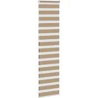 vidaXL Zebra Blind 60x230 cm stofbreedte 55,9 cm polyester zandbruin