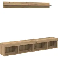 vidaXL Tv Wandkast Set 5 st Artisan Eiken Bewerkt hout