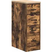 vidaXL Garagekast 30x51x85 cm massief grenenhout gerookt eiken