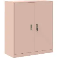 vidaXL Opbergkast Roze 90 x 40 x 105 cm Staal
