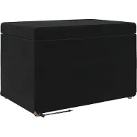 vidaXL Kruk Zwart 61 x 41 x 40 cm Velvet en Geengineerd Hout