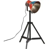 vidaXL Vloerlamp 25 W E27 35x35x65/95 cm meerkleurig