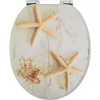 vidaXL Zacht-sluit toiletzitting 2 st Geel en Wit 44 x 38 cm MDF bord