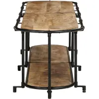 vidaXL Tv-meubel 200x42x40 cm massief ruw mangohout