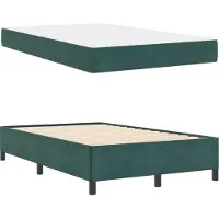 vidaXL Bedframe Donkergroen 120 x 200 cm Stof