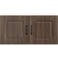 vidaXL Vaatwasserfront Kalmar, bruin, eikenlook, 80 x 31 x 40 cm
