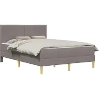 vidaXL Bedframe Taupe 160 x 200 cm Polyester