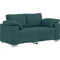vidaXL Loveseat Donkergroen 160 cm Stof