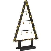 vidaXL Metalen kerstboom Zwart 60 cm Staal
