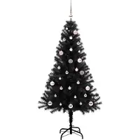 vidaXL Kerstboom Zwart 150 cm PVC