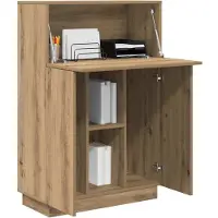 vidaXL Bureau Artisan Eiken Bewerkt hout 71.5 x 31.5 x 106.5 cm