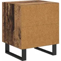 vidaXL Nachtkastje Oudhout 40 x 35 x 47,5 cm Bewerkt hout