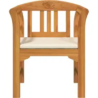 vidaXL Rosenbank, natuurlijke stijl, 68,5 x 46 x 82,5 cm, massief acaciahout