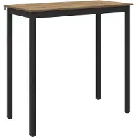 vidaXL Staande Bartafel Bewerkt hout Rechthoekig