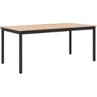 vidaXL Eettafel Naturel 180 x 90 x 75 cm Massief grenenhout