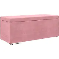 vidaXL Kruk Roze 101 x 41 x 40 cm Velvet en Geengineerd Hout