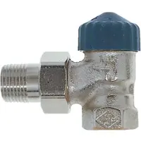 Heimeier radiatorafsluiter eenpijps 3/4 haaks