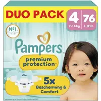 Pampers Premium Protection Maat 4 - 76 Luiers - 9kg-14kg