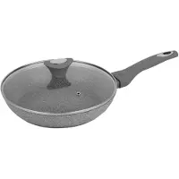 Klausberg 7317 - koekenpan met deksel - Ø26 cm - Marmer coating - Alle warmtebronnen