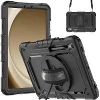 Cazy tablet Hoes geschikt voor Samsung Galaxy Tab S9 / S9 FE / S10 FE / S10 Lite - Shockproof Case met Screenprotector - Zwart