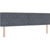 vidaXL Hoofdbord Donkergrijs 180 cm Fluweel