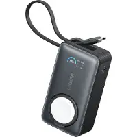 Anker MagGo Powerbank (10.000 mAh, 35W, geschikt voor Apple Watch), zwart