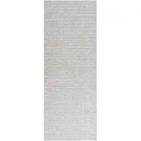 vidaXL Binnen kleed LUGO Crème en Grijs 80 x 200 cm Polyester