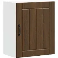 vidaXL Keukenwandkasten 2 st Lucca bewerkt hout bruin eikenkleurig