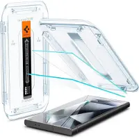 Spigen GLAStR EZ Fit Screenprotector 2 Pack + Applicator voor de Samsung Galaxy S24 Ultra