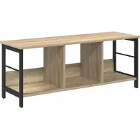 vidaXL Boekenplank 3-laags 82 x 32 x 144.5 cm Bewerkt hout Sonoma Eik