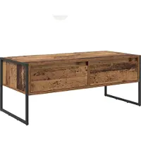 vidaXL Salontafel Oud Hout 100 x 46 x 40 cm Bewerkt hout
