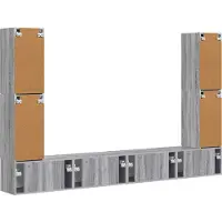 vidaXL Tv-meubelset 8 st 31 x 30 x 60 cm Grijs Sonoma
