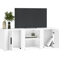 vidaXL Tv-meubel 100x31,5x35 cm bewerkt hout wit