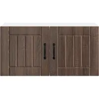 vidaXL Wandkast LUCCA Bruin eiken 80 x 31 x 40 cm Bewerkt hout