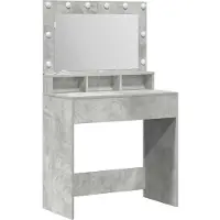 vidaXL Kaptafel Beton Grijs 78,5 x 41 x 135 cm Bewerkt hout