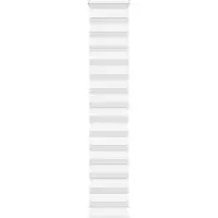 vidaXL Zebra rolgordijn 40x200 cm stofbreedte 35,9 cm polyester wit