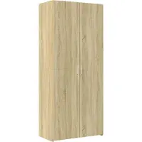 vidaXL Hoge kast 80x42,5x185 cm bewerkt hout sonoma eikenkleurig