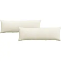 vidaXL Zitkussens 2 pcs Crème 120 x 40 cm Corduroy stof