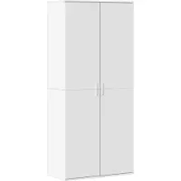 vidaXL Schoenenkast 80x39x178 cm bewerkt hout wit