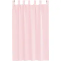 vidaXL Gordijnen voile met lussen 2 st 140x175 cm lichtroze