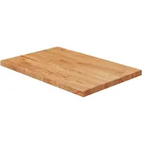 vidaXL Wastafelblad 60x40x2,5cm behandeld massief hout lichtbruin