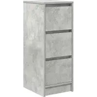 vidaXL Dressoir 29,5x34x76 cm bewerkt hout betongrijs
