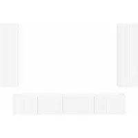 vidaXL Tv-meubelset 3 st 30 x 31 x 100 cm Wit