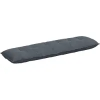 vidaXL Rugkussen Donkergrijs 180 x 50 x 19 cm Corduroy stof