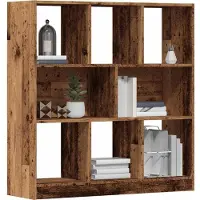 vidaXL Boekenkast 97,5x29,5x100 cm bewerkt hout oud houtkleurig